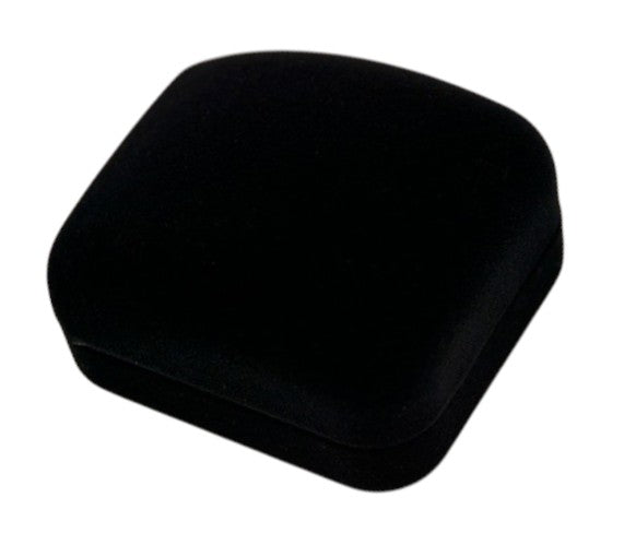 Black jewelry box on a white background