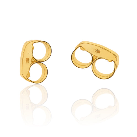 Children's Earrings:  Small 14k Solid Gold Push On Backs (Backs Only)