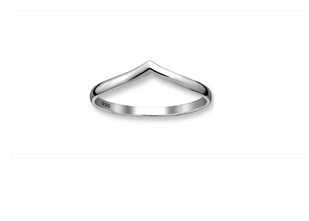 Children's Rings: Sterling Silver Simple Rings Size 5