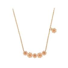 Children's, Teens' and Mothers' Necklaces: Titanium with Rose Gold IP Daisy Necklace