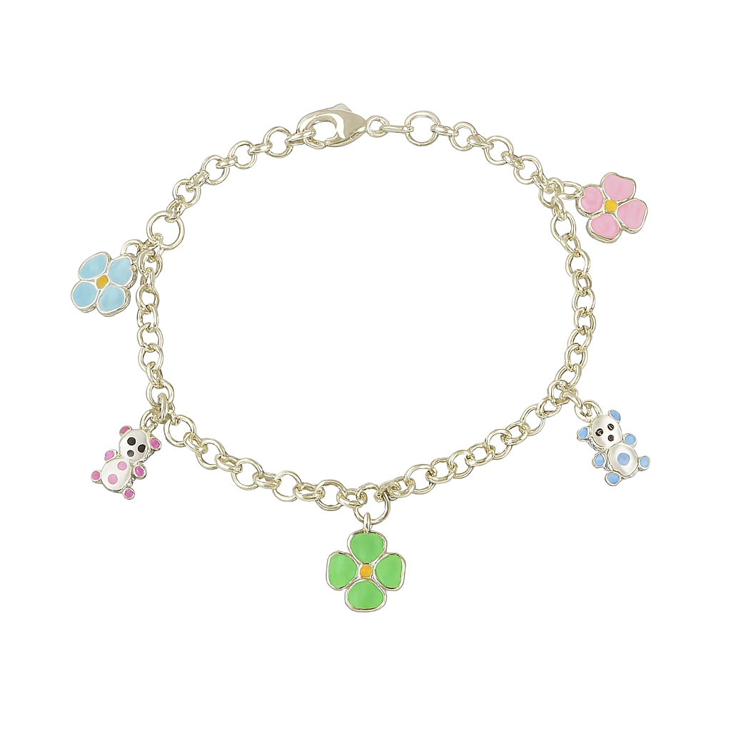 Baby and Children's Charm Bracelets: Sterling Silver with