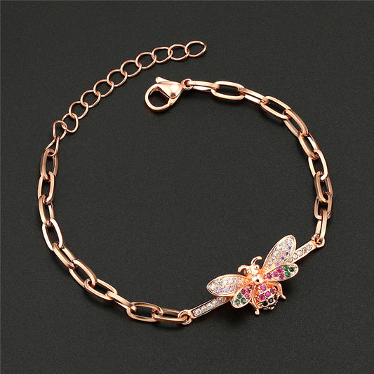 Children's and Teens' Bracelets: Steel with Rose Gold IP 16.5cm + 3cm Extension