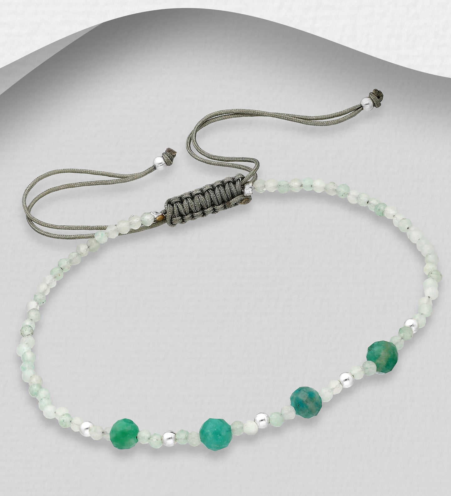 Children's Bracelets: Aquamarine and Amazonite Friendship Bracelets 15cm - 22.5cm
