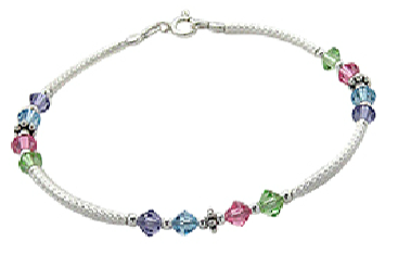 Teens' and Children's Bracelets: Sterling silver, Amethyst CZ Bracelets for Older Girls