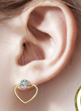 Teens and Mothers' Earrings: Surgical Steel and Titanium Earrings x 4, Set 5