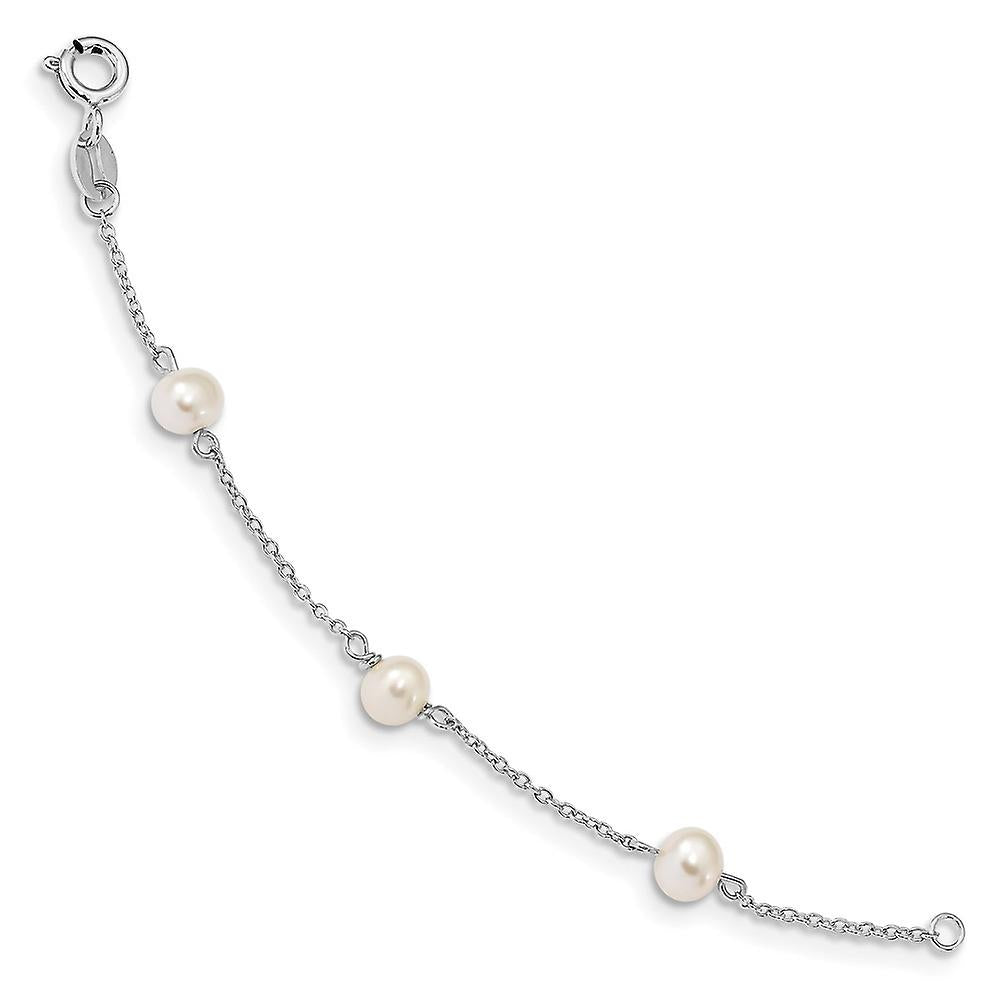 Baby Bracelets: Sterling Silver, Cultured Pearl Extension Bracelets - Age 3 months - 2.5 - 3 years with Gift Box