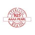 Children's, Teens' and Mothers' Necklaces: Sterling Silver, Caged AAAA Pearl Necklace with Gift Box