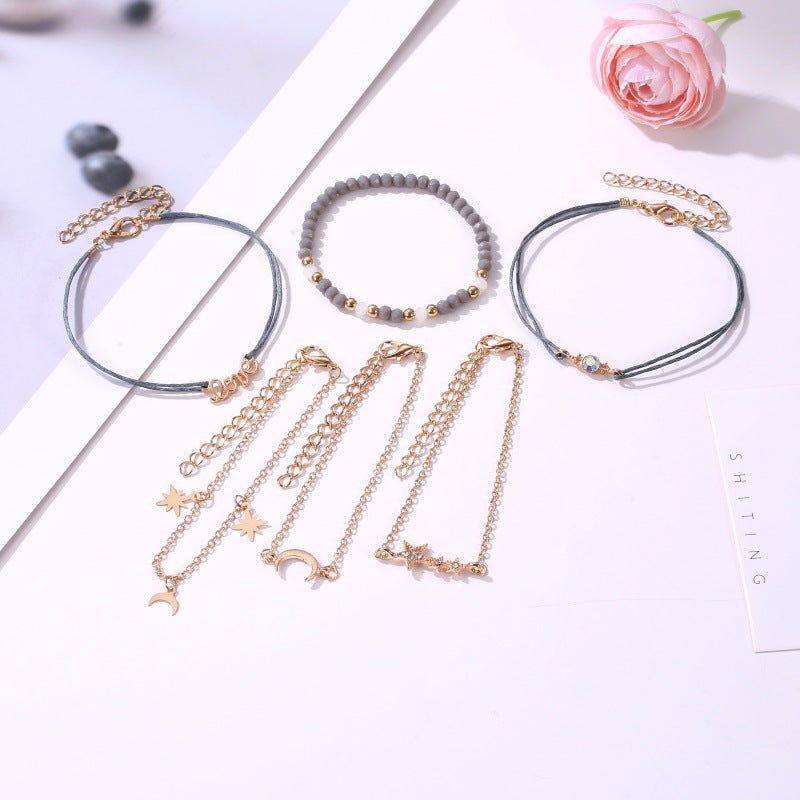 Children's, Teens' and Mothers' Fashion Layered Bracelet Sets