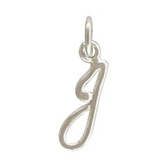 Baby and Children's Necklaces: Sterling Silver Initial "J"