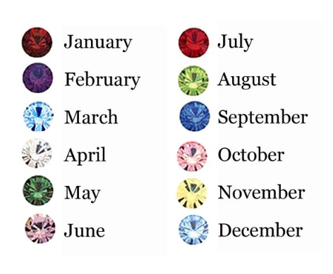 Baby Bracelets: Sterling Silver Keepsake Daisy Birthstone Ball Bracelets - Newborn to 18 Months January to December