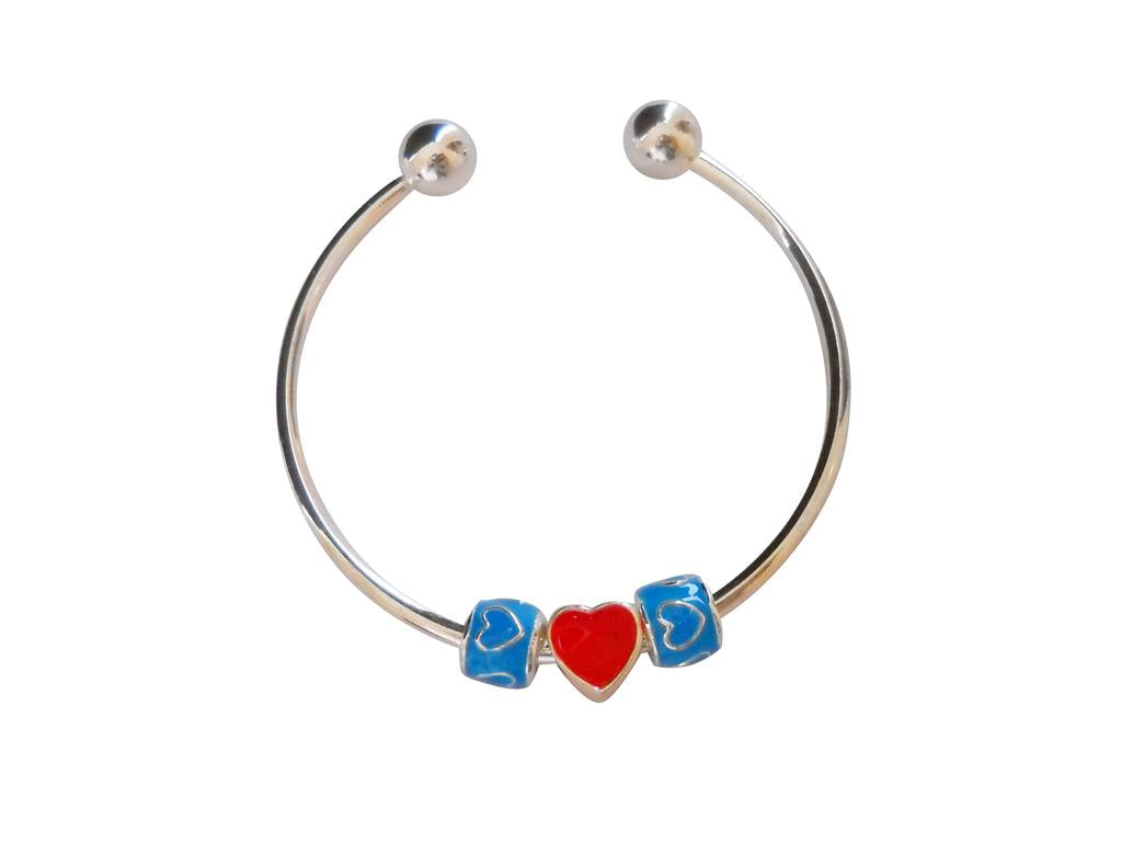 Children's Bracelets: Silver Plated European style Starter Bangles