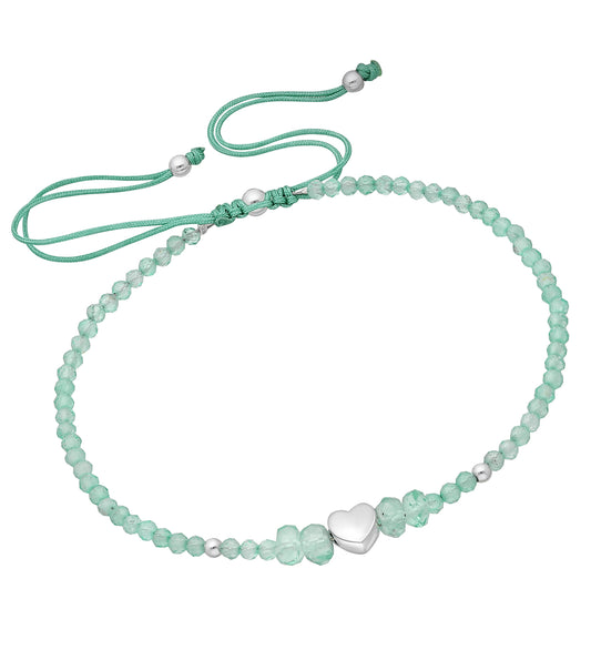 Children's Bracelets: Sterling Silver, Genuine Garnet, Extension Bracelets