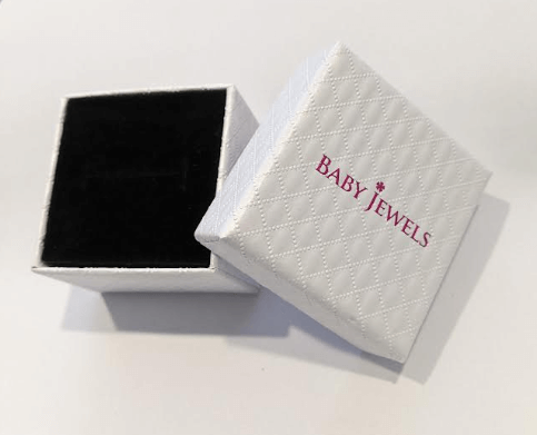 Butterfly earrings presented in a stylish Baby Jewels gift box, perfect for children aged 2 to 10 years.