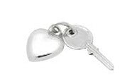 Children's, and Teens' Necklaces: Sterling Silver "Key to my Heart" Necklace