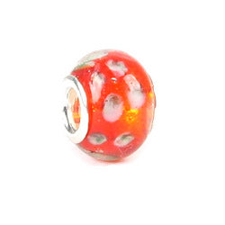 Children's Beads: Murano Lampwork European Style Beads in Red