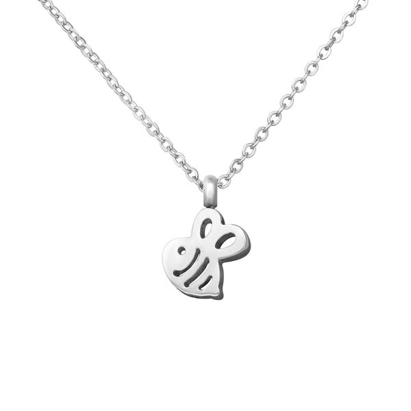 Children's Necklaces: Surgical Steel Buzzy Bee Necklace - 16" chain