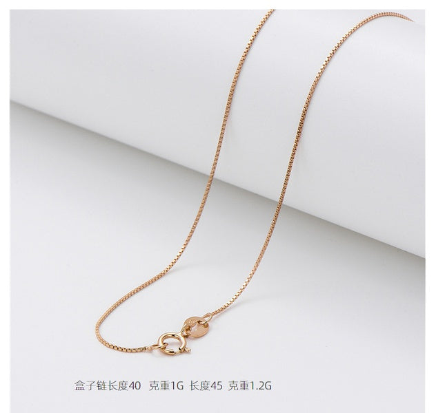 Children's Chains: 18k Rose Gold over Sterling Silver 40cm Chains