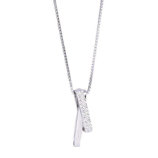 Children's, Teens' and Mothers' Necklaces:  Sterling Silver Minimalist CZ Necklaces