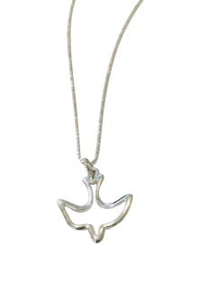 Children's and Mothers' Necklaces: Silver Swallow Necklaces on Choice of Sterling Silver ItalianChain Lengths