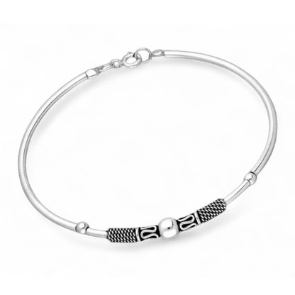 Children's Bracelets:  Sterling Silver "Bali" Children's Bangles
