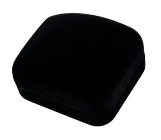 Black jewelry box on a white background