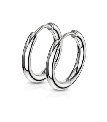 Teens' and Mothers'  Earrings:  Surgical Steel Gold IP Hoops 22mm