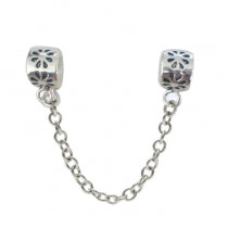 Mothers', Teens' and Children's Silver Plated Safety Chains for European Bracelets