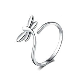 Children's Rings:  Sterling Silver Dragonfly Ring