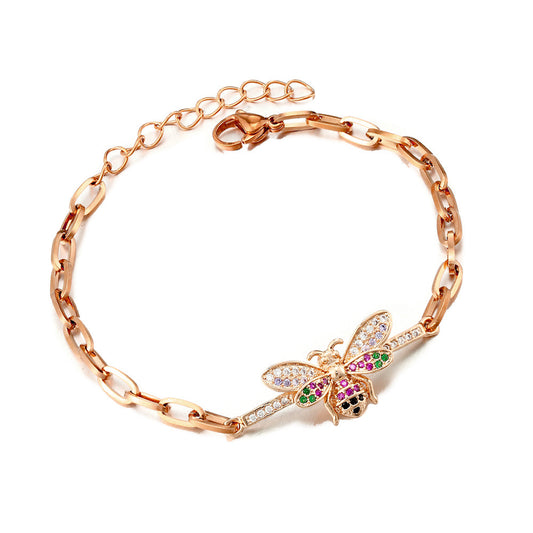 Children's and Teens' Bracelets:  Steel with Rose Gold IP 16.5cm + 3cm Extension