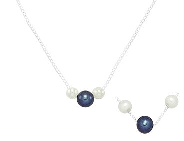 Children's Necklaces:  Sterling silver, 3 x Freshwater Pearl Necklaces