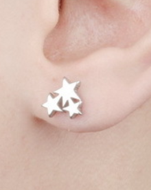Teens and Mothers' Earrings:  Surgical Steel and Titanium Earrings x 4, Set 5