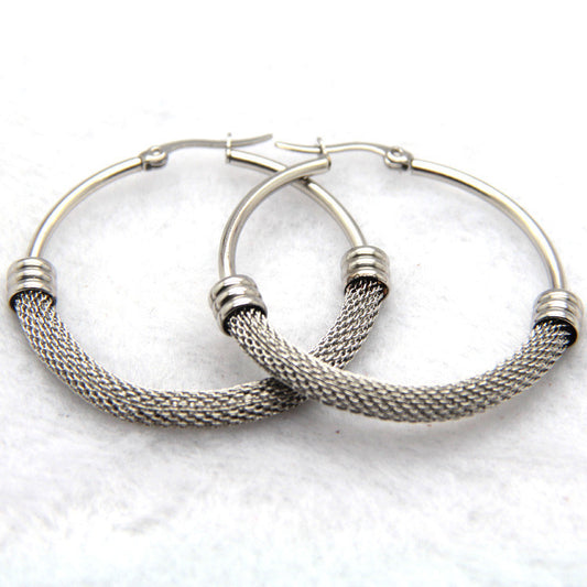 Mothers' Earrings:  Titanium Creole Hoops 2.4cm