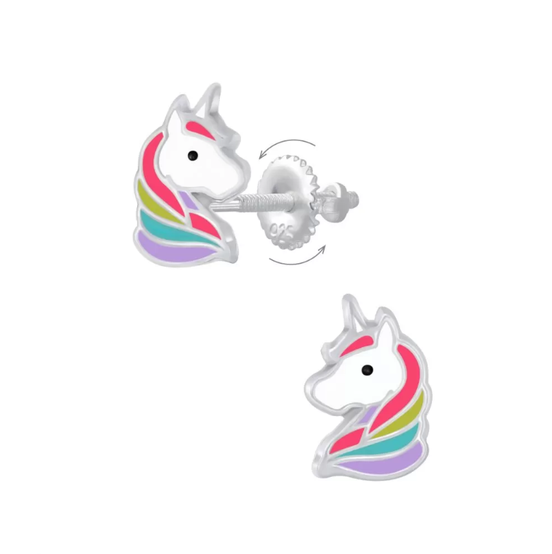 Baby and Children's Bracelets:  Sterling Silver Unicorn Charm Bracelets