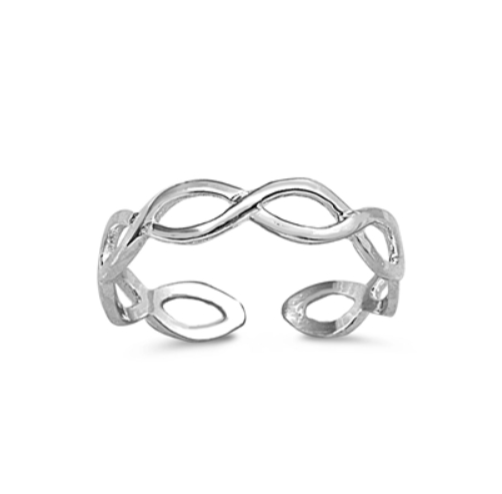 Children's Rings:  Sterling Silver Adjustable Braided Rings Ages 2 - 6