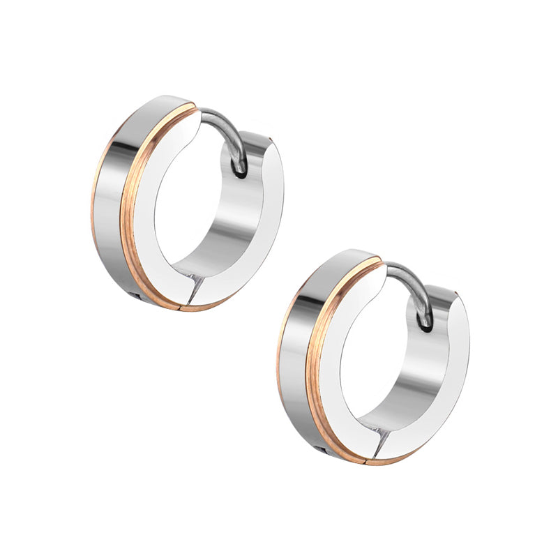 Children's, Teens' and Mothers' Earrings:  Surgical Steel/Gold IP Huggies