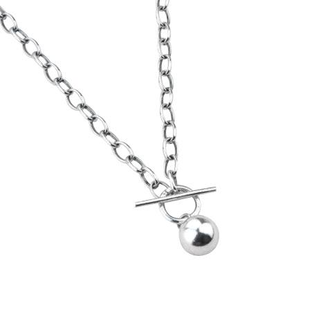 Children's, Teens' and Mothers' Necklaces:  Thai Silver Ball Necklace - Chunkier Style 45cm