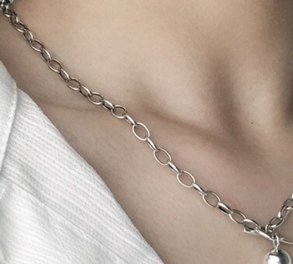 Children's, Teens' and Mothers' Necklaces: Silver Plated Ball Necklace - Chunkier Style 45cm