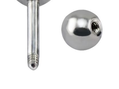 Baby and Children's Earrings:  0.8mm Surgical Steel Ball Screw Back Spares - (2pcs)