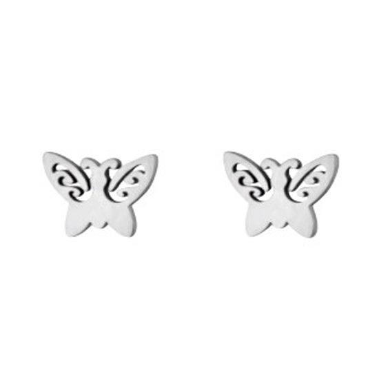 Children's and Teens' Earrings:  Surgical Steel Butterfly Earrings