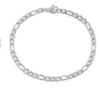 Children's Anklets/Bracelets:  Surgical Steel, Figaro Anklet/Bracelet 18cm