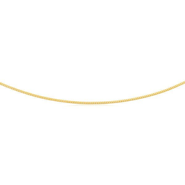Children's, Teens' and Mothers' Chains:  Gold Plated 45cm Chains (Nickel Free)