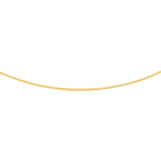 Children's, Teens' and Mothers' Chains:  Gold Plated 45cm Chains (Nickel Free)