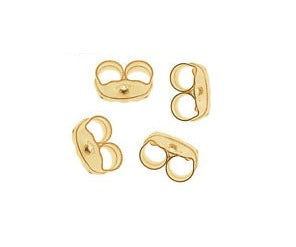 Baby and Children's Earrings:  Gold Plated Push On Backs (Backs Only)