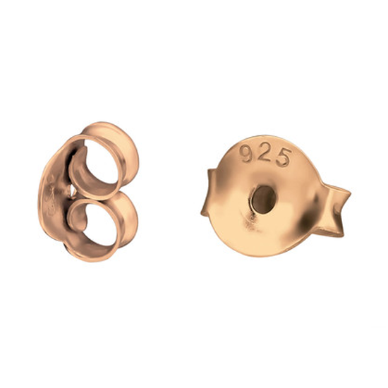 Children's Earrings:   Sterling Silver Rose Gold Plated Spare Backs only