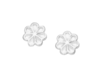Children's Earrings:  Sterling Silver Flower Earrings