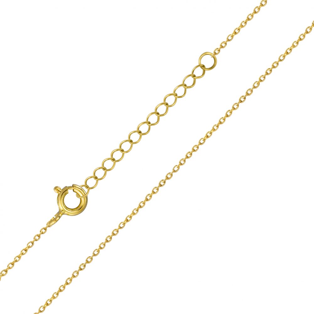 Children's Chains:  14k Gold over Sterling Silver Chains 14"+ 2" Extension