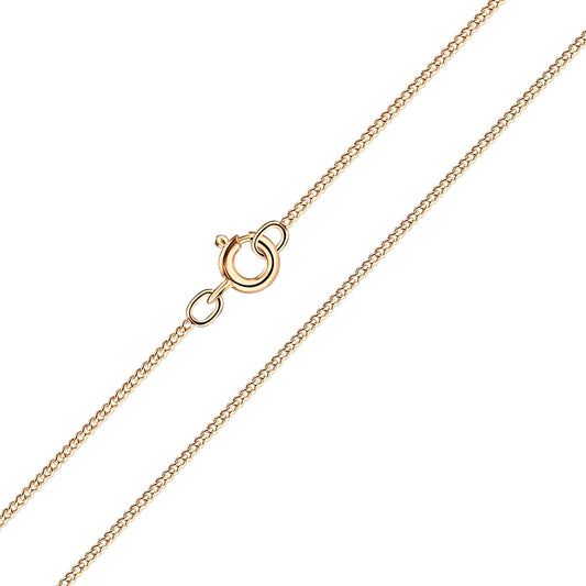 Children's Chains:  14k Rose Gold over Sterling Silver Chain - 40cm