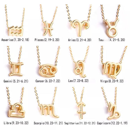 Children's Necklaces:  Steel with Gold IP Birthday Gift Zodiac Necklaces - Scorpio