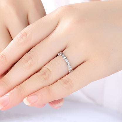 Children's, Teens' and Mothers' Rings:  Sterling Silver Stars with CZ Rings - Adjustable, with Gift Box