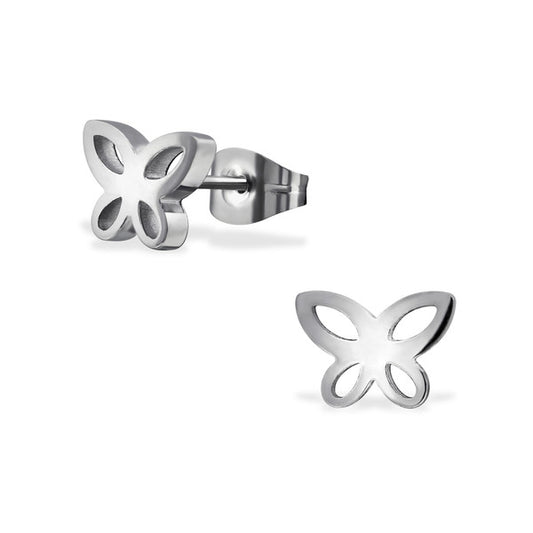 Children's Earrings:  Surgical Steel Butterflies